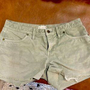Sage green carve shorts so comfy and flattering